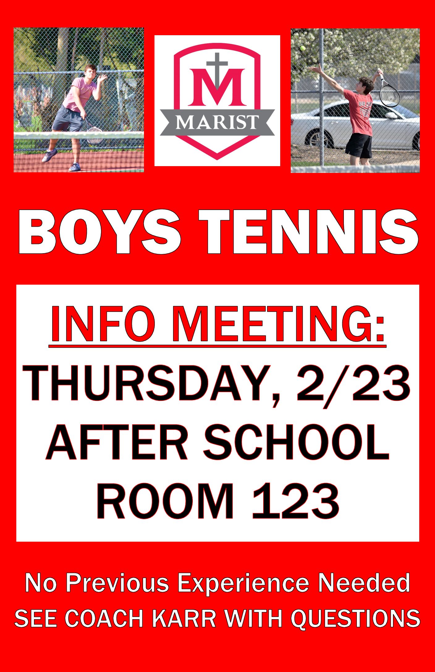 Boys Tennis Informational Meeting