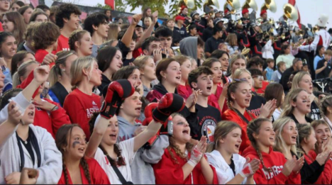 Rowdies bringing energy to Red and White Stadium at a game last year (Credit: Marist Instagram) 