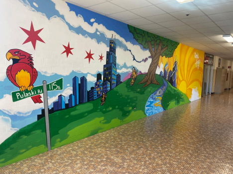 New Mural outside of Counseling Department 