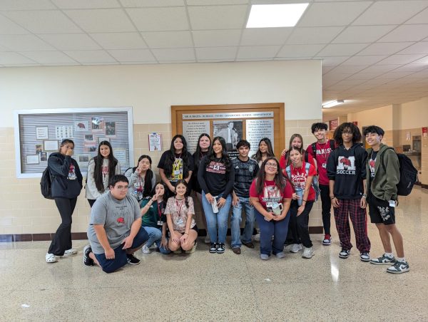 Members of Latinos United help celebrate Hispanic Heritage Month