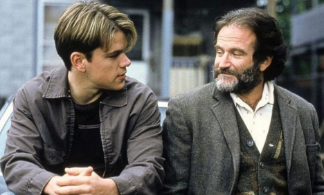 Will Hunting and Sean Maguire in conversation