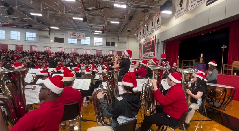 The Marist Band performing at their annual Christmas Concert in 2023 (Credit: Marist Instagram)