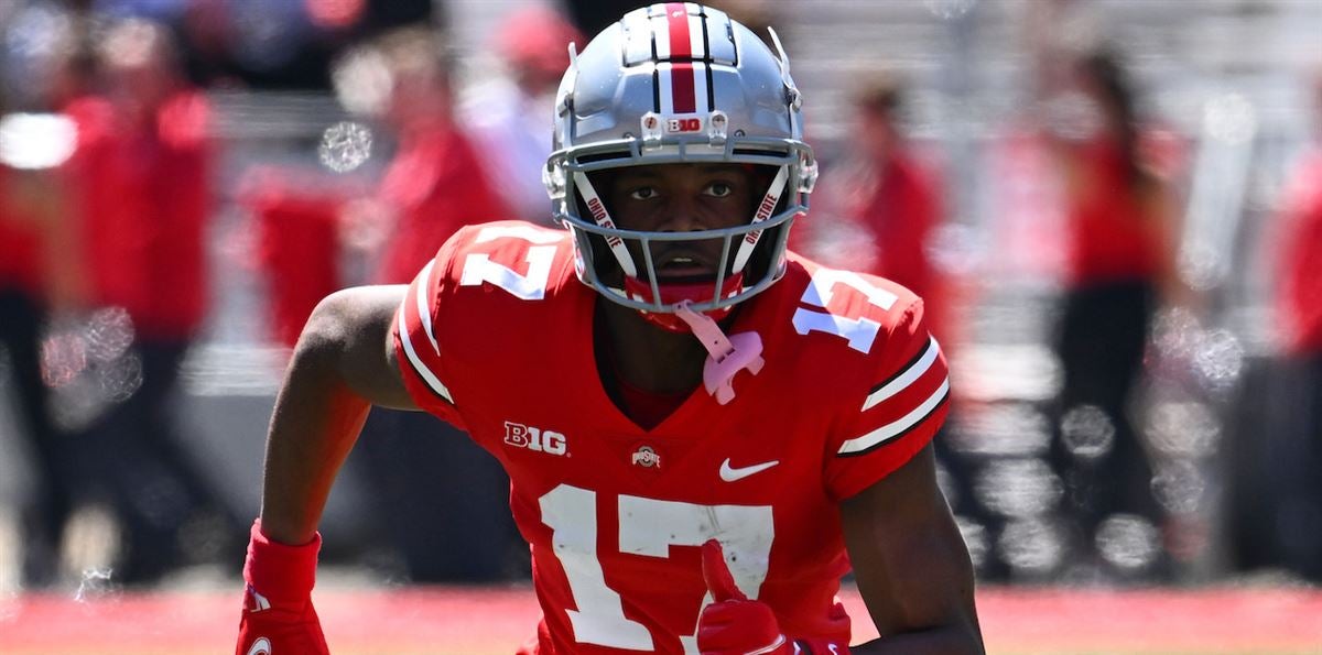 Carnell Tate photographed during an Ohio State game (Credit: 247 Sports)