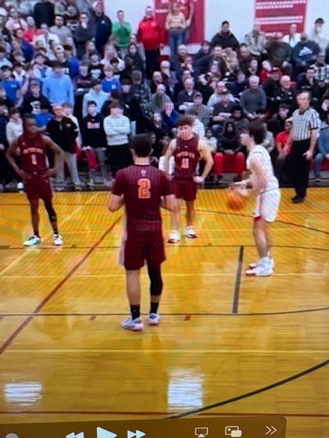 Adonae Vasilakis at the free throw line during Marist's win over Brother Rice Tuesday