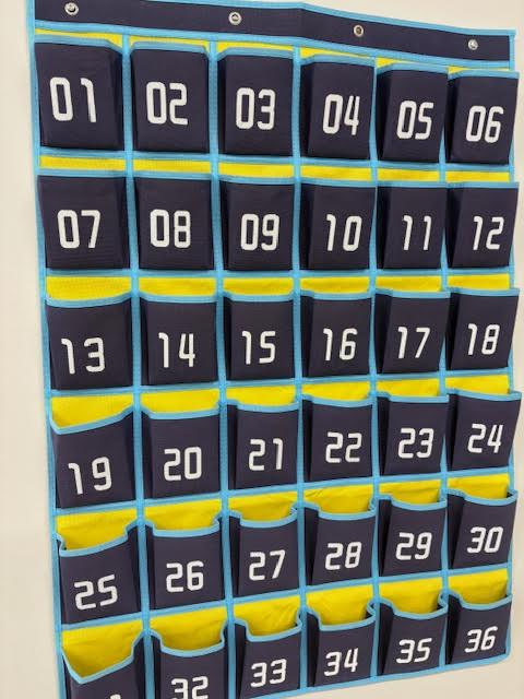 The phone caddies will remain empty next school year as phones will not be permitted to be visible anywhere in the classrooms