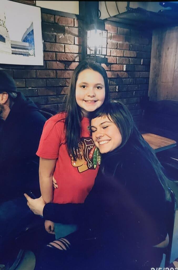 Kylie and Carsyn at a family party in 2020