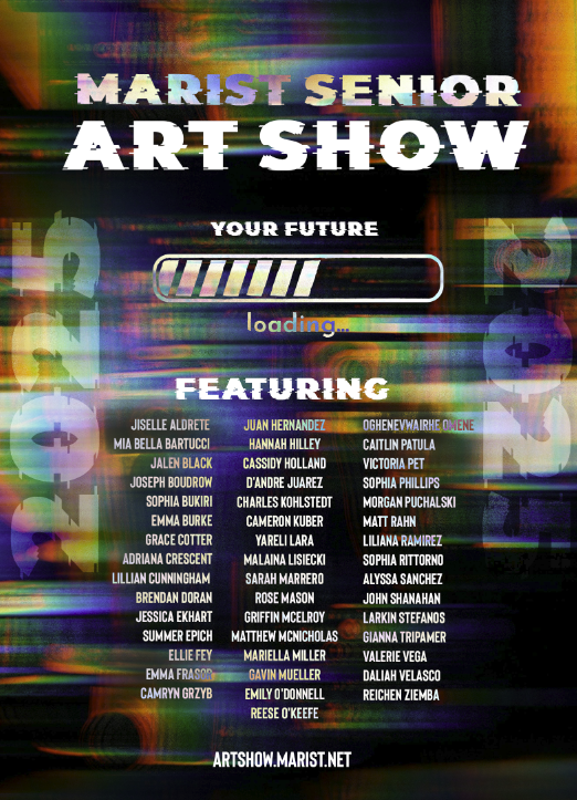 Flyer advertising the Art Show May 1