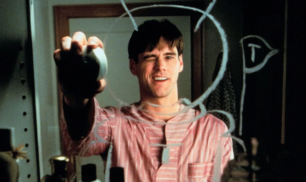 Truman Burbank (Jim Carrey) in “The Truman Show” (Credit: Richard Williams/The Guardian)