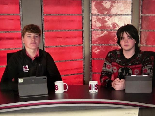 Patrick Ready and Kiefer Klug anchor this newscast