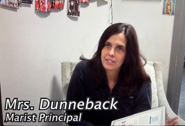 Mrs. Dunneback talks to MHS Media about her latest award