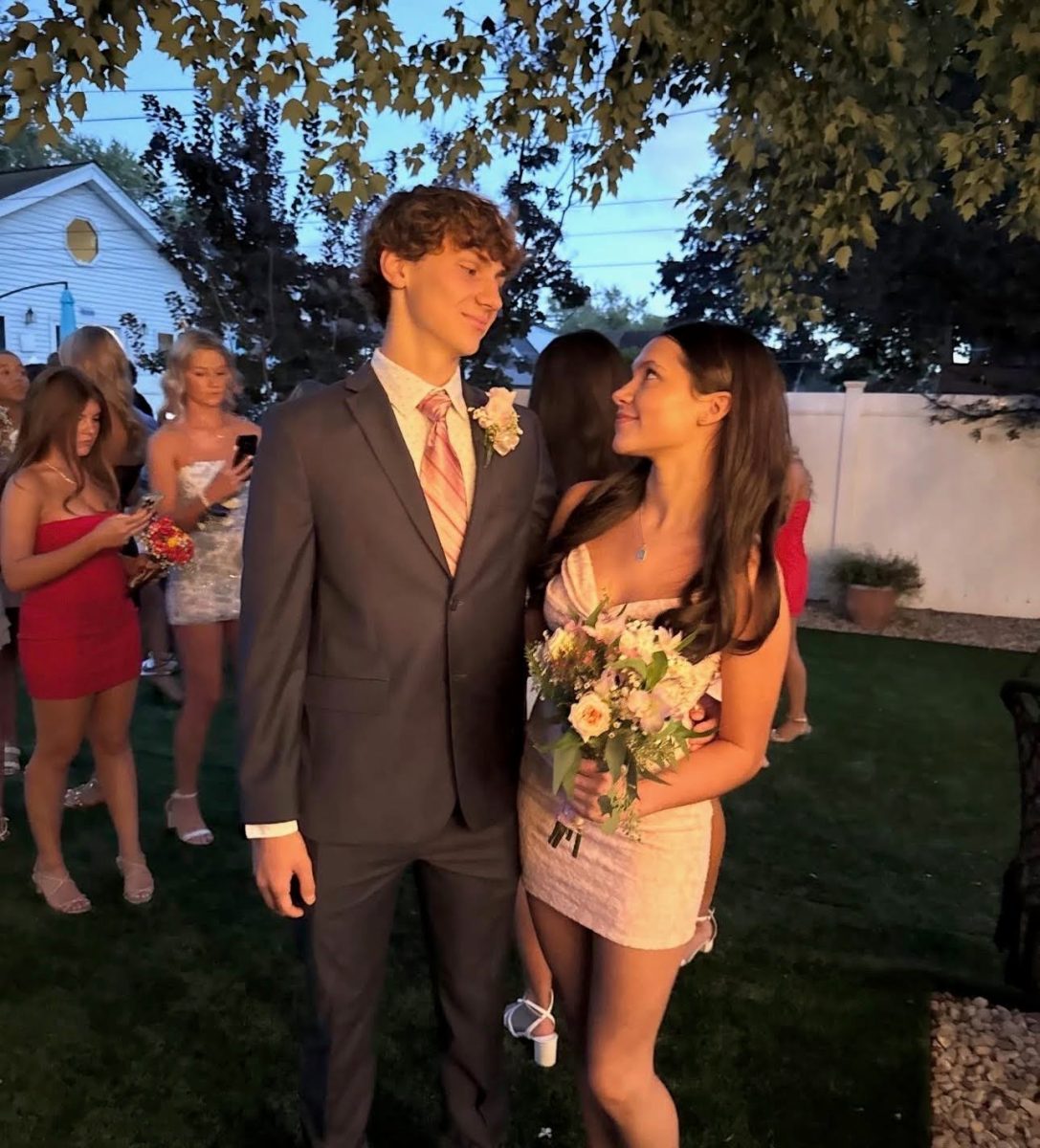 Carsyn Smith with her boyfriend, Patrick Mucksavage, attending Marist Homecoming