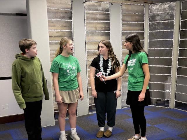 Molly Haynes hosts the St. Patrick's Day fashion show