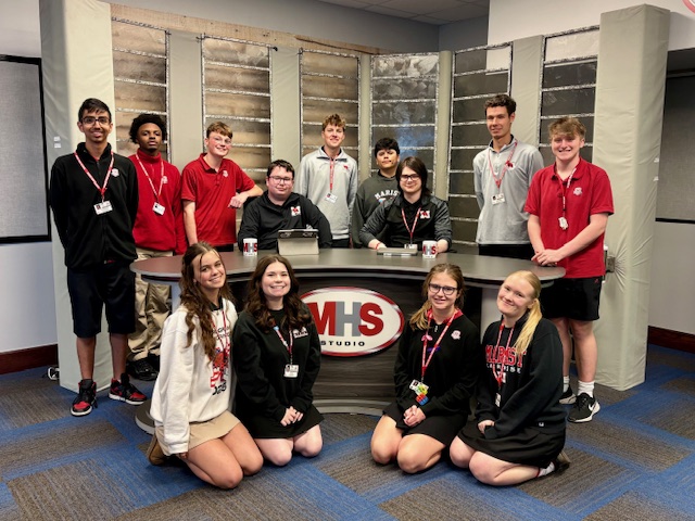 It's the last newscast of the year for Advanced Broadcasting Lab and Broadcasting 2 students in Period 5 